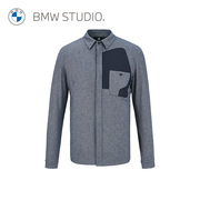 bmwstudio宝马男装，休闲时尚长袖，polo领男士衬衫衬衣
