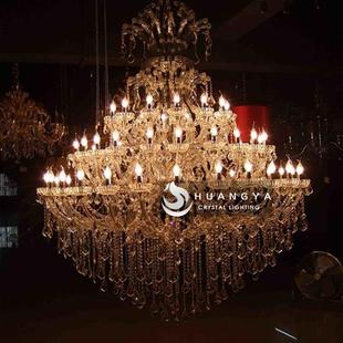 欧式水晶灯客厅吊灯美式蜡烛卧室餐厅灯简欧创意别墅工程大灯