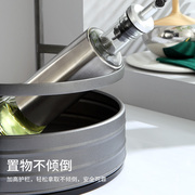 厨房专用圆形多功能台面360w°旋转调味罐架单双层可选免安装收纳