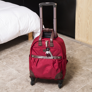 旅游出差万向轮行李包牛津布行李箱可拉可提可背拉杆包双肩旅行包
