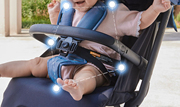 小龙哈彼婴儿推车五点式安全扣靠背调节卡扣绑带插扣配件LD650350