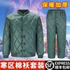 寒区军绿棉衣棉袄，制式冬季单上衣(单上衣，)短款棉衣裤套装a30-07