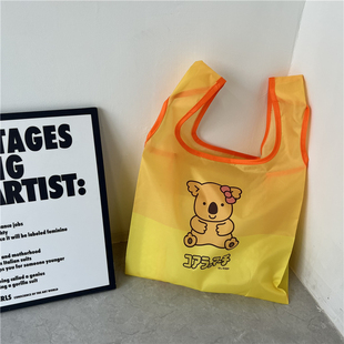 杂款可爱卡通鸡蛋背心式小号手提袋轻薄便携可折叠购物袋收纳袋