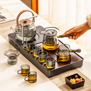 电陶炉煮茶器茶盘全自动烧水壶，套装一体家用提梁茶壶玻璃茶具泡茶