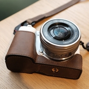 JX原创索尼ZVE10相机包 皮套 保护套 微单真皮包牛皮配件 相机套