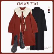 冬季过年套装女款裙子两件套高级感小个子穿搭红色冬装搭配一整套