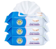五羊婴儿护肤柔湿巾80片×3包婴儿，湿巾宝宝湿纸巾儿童湿巾纸纸