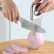 不锈钢洋葱针神器扎肉针防切手多功能切菜器柠檬土豆切片辅助器