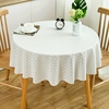 圆桌桌布防水防油免洗防烫家用小圆形，餐桌布pvc塑料茶几圆桌台布