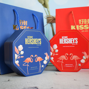 结婚喜糖盒成品含糖好时kisses巧克力创意婚礼订婚喜糖伴手盒