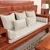 红木沙发坐垫套定制雪尼尔布料可拆洗四季通用布艺沙发垫防滑