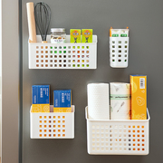 日本磁吸收纳盒冰箱，侧面置物架磁铁免打孔壁挂式厨房，保鲜膜储物盒