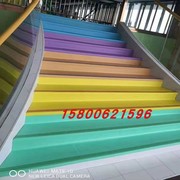 飞机场楼梯塑胶踏步PVC地胶上海安装商用灰色PVC楼梯踏步防滑耐磨