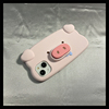 宏界 趣味小猪鼻子支架适用苹果14手机壳iphone15pro13pro卡通15promax可爱女款12/11硅胶14pro防摔套