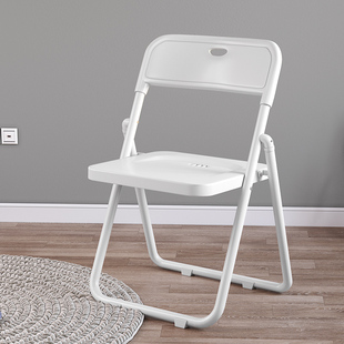 简易折叠椅子家用靠背椅办公椅会议椅，培训椅户外塑料椅成人，高凳子(高凳子)