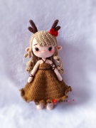 手工毛线娃娃钩针成品麋鹿圣诞，精灵送闺蜜送女友生日礼物创意玩偶