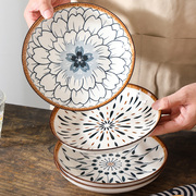 陶瓷深盘4个装高颜值日式餐具菜盘子汤盘碗，家用2022碗盘套装