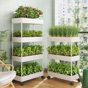 阳台多层种菜神器立体组合专用箱组合种植顶楼菜架草莓盆室内花架