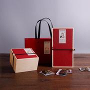 阿胶糕包装袋盒一斤装上档次创意木质阿胶，礼盒木盒子定制logo