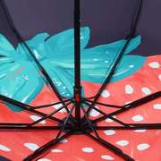 伞女定三黑胶雨伞折伞紫外线水果晴雨防两用制防晒系列折叠