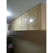 定制实木顶柜组装松木简易衣柜储物柜 厨房吊柜挂墙柜壁柜