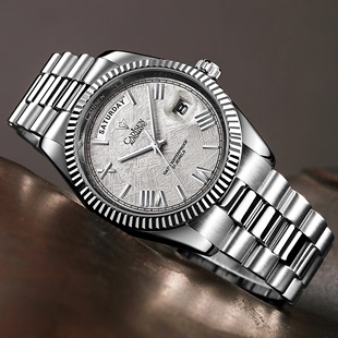 卡迪森手表男士机械表全自动防水日志型男表时尚十大潮流商务腕表