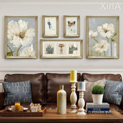 美式装饰画客厅沙发背景墙，轻奢风格挂画高端油画现代简美组合壁画