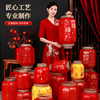 中国风户外防水仿古羊皮灯笼广告，印字定制红吊灯挂饰中式手工宫灯