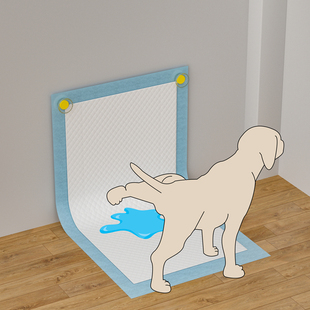 狗狗尿垫磁吸固定器狗厕所尿片磁吸固定贴粘贴式宠物尿垫贴片