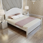 实木床成人单双人床1米o1.2m1.5米1.8m卧室全实木加厚简约美式收