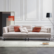 北欧轻奢科技布沙发现代简约小户型四三人位羽绒布艺沙发客厅乳胶