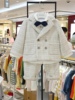 韩国童装 23冬儿童纯棉长袖衬衣 粗花呢西装外套绅士三件套装