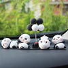 可爱小熊猫汽车装饰用品摆件，女神娃娃网红车载中控台摆设车内饰品