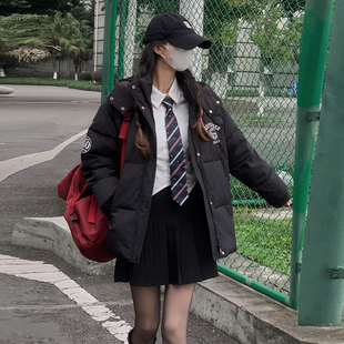 羽绒棉服女冬季2023韩系加厚棉衣学院风短款小众棉袄外套