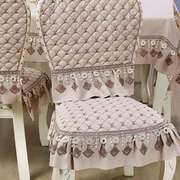餐桌椅套桌布坐垫套装台布茶几，垫圆桌布椅子，垫欧式椅子套罩