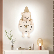 创意钟表客厅挂钟时钟壁灯充电款简约现代家用艺术装饰挂表