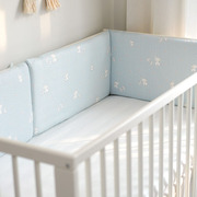 定制婴儿床围可拆洗纯棉，内胆宝宝床围儿童床，防撞软包床品套件纱布