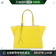 香港直邮Fendi芬迪女士黄色牛皮单肩包时尚潮流8BH272P3DF0N93