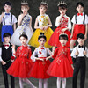 六一儿童演出服女童旗袍纱裙蓬蓬裙中小学生中国风表演民族合唱服