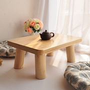日式烧桐木小方桌简约榻榻米飘窗桌子小茶几，矮桌子实木地桌