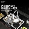 厨房水槽单槽洗菜盆304不锈钢，菜盆加厚手工洗菜池，套餐水池洗碗槽