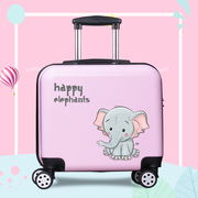 韩版行李箱logo定制儿童拉杆箱可坐18寸宝宝卡通，旅行箱女可爱小箱
