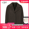 line女装韩国商场，同款秋季短款常规毛呢夹克外套ahjkkk0200