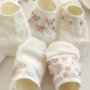白色袜子女短袜浅口夏季薄款透气ins潮纯色防滑硅胶隐形袜套船袜