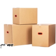 搬家纸箱子打包纸箱正方形包装箱快递箱五层瓦楞纸板特硬瓦楞纸箱