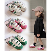 多巴胺彩色鞋子女童，轻便运动鞋2023春秋儿童，舞蹈小白鞋幼儿园