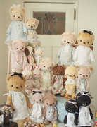 日本本土手作家小布抱偶公仔，毛绒泰迪熊玩偶过家家粉色小熊