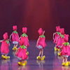 第十一届脚脚会唱歌儿童演出服可爱舞台玫红公主裙表演服小荷风采