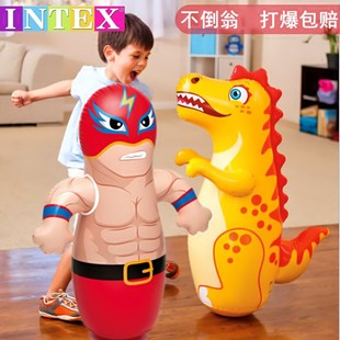 intex不倒翁儿童充气玩具，宝宝益智立式加厚家用幼儿锻炼拳击沙袋