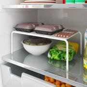 厨房冰箱冰柜置物架橱柜内部分层隔板隔层放锅碗盘菜桌面收纳神器